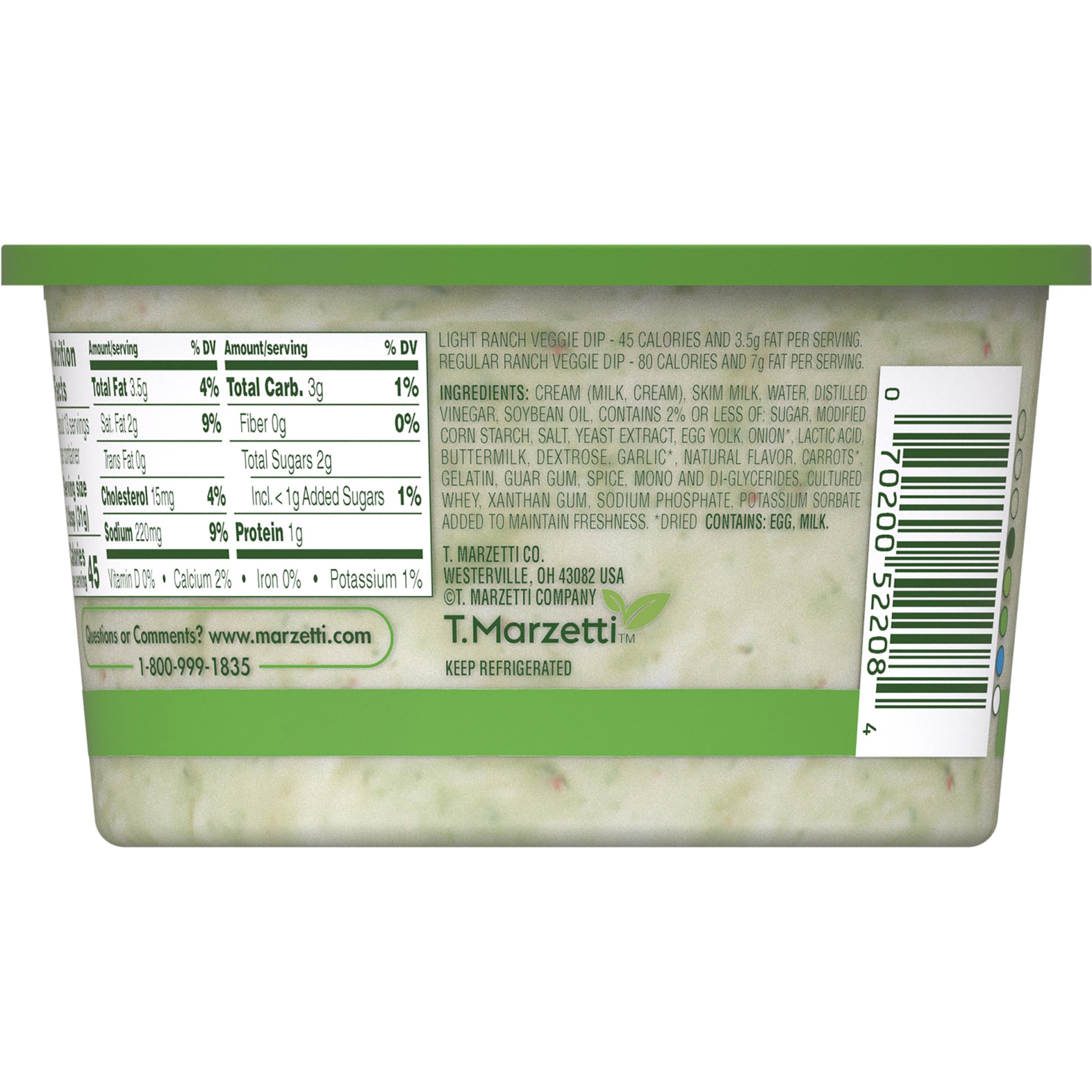 slide 2 of 8, Marzetti Light Ranch Veggie Dip, 14 oz