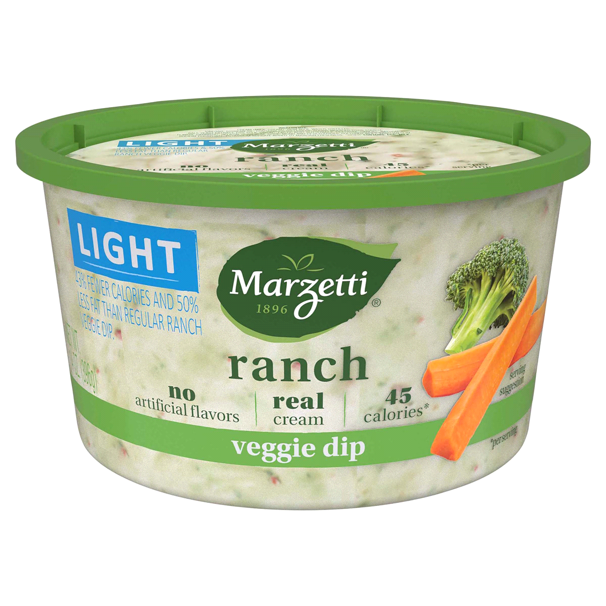 slide 1 of 8, Marzetti Light Ranch Veggie Dip, 14 oz