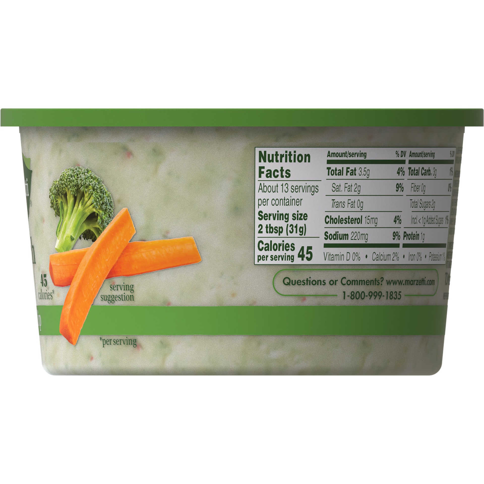 slide 8 of 8, Marzetti Light Ranch Veggie Dip, 14 oz