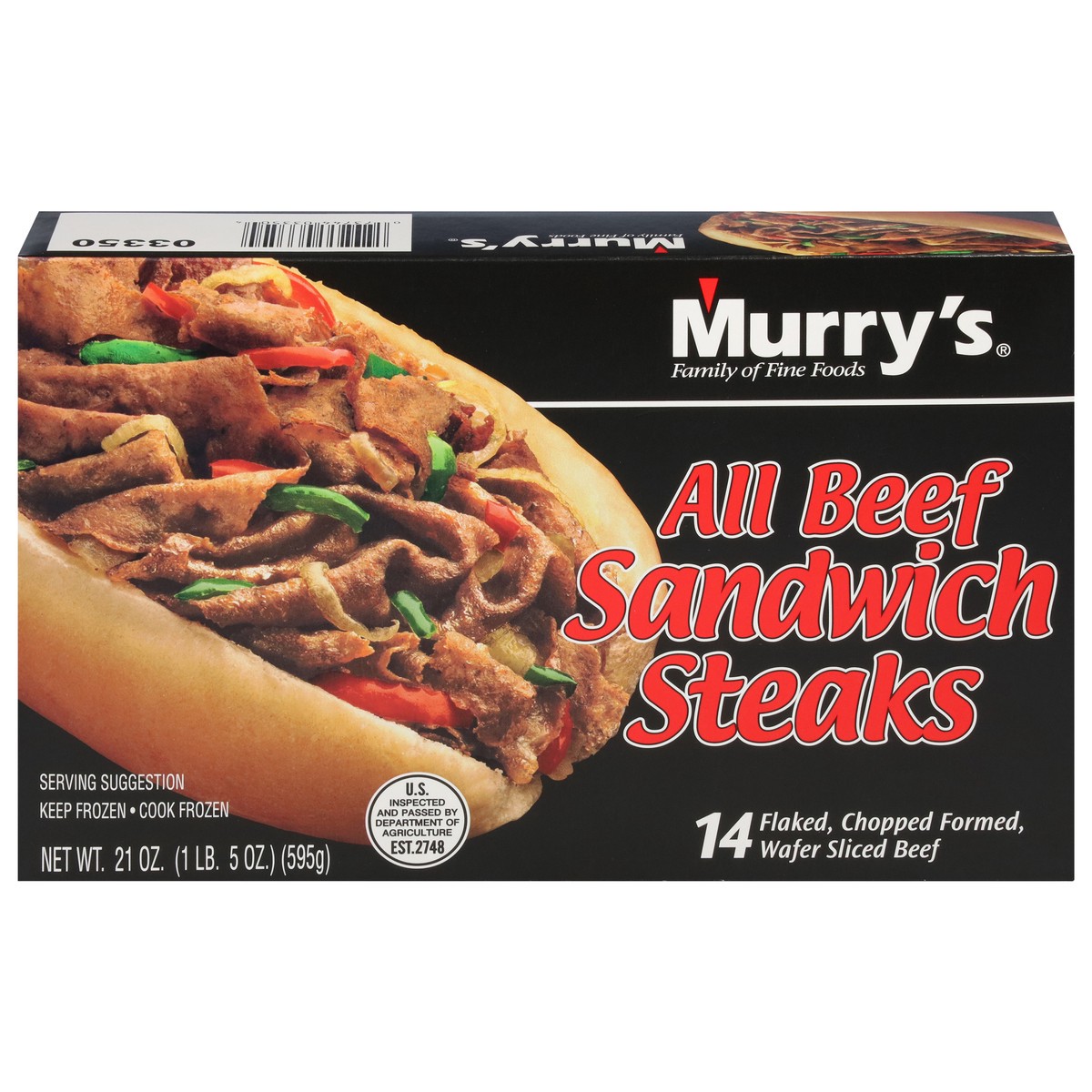 slide 9 of 14, Murry's All Beef Sandwich Steaks 14 ea, 14 ct