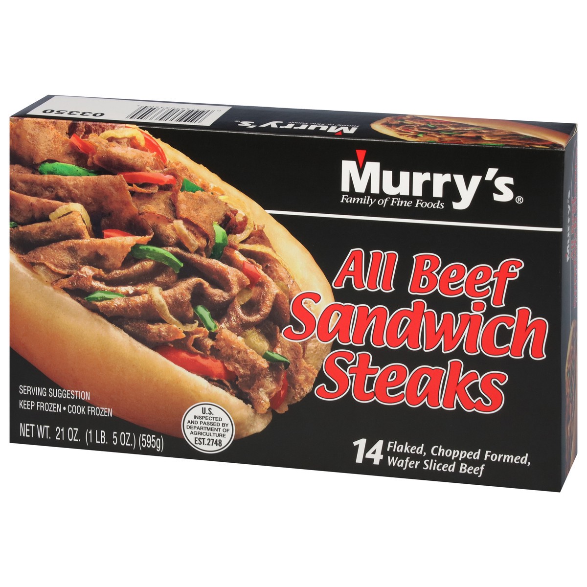 slide 8 of 14, Murry's All Beef Sandwich Steaks 14 ea, 14 ct
