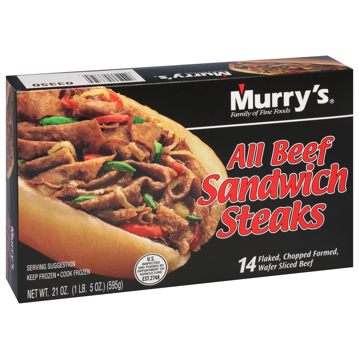 slide 10 of 14, Murry's All Beef Sandwich Steaks 14 ea, 14 ct