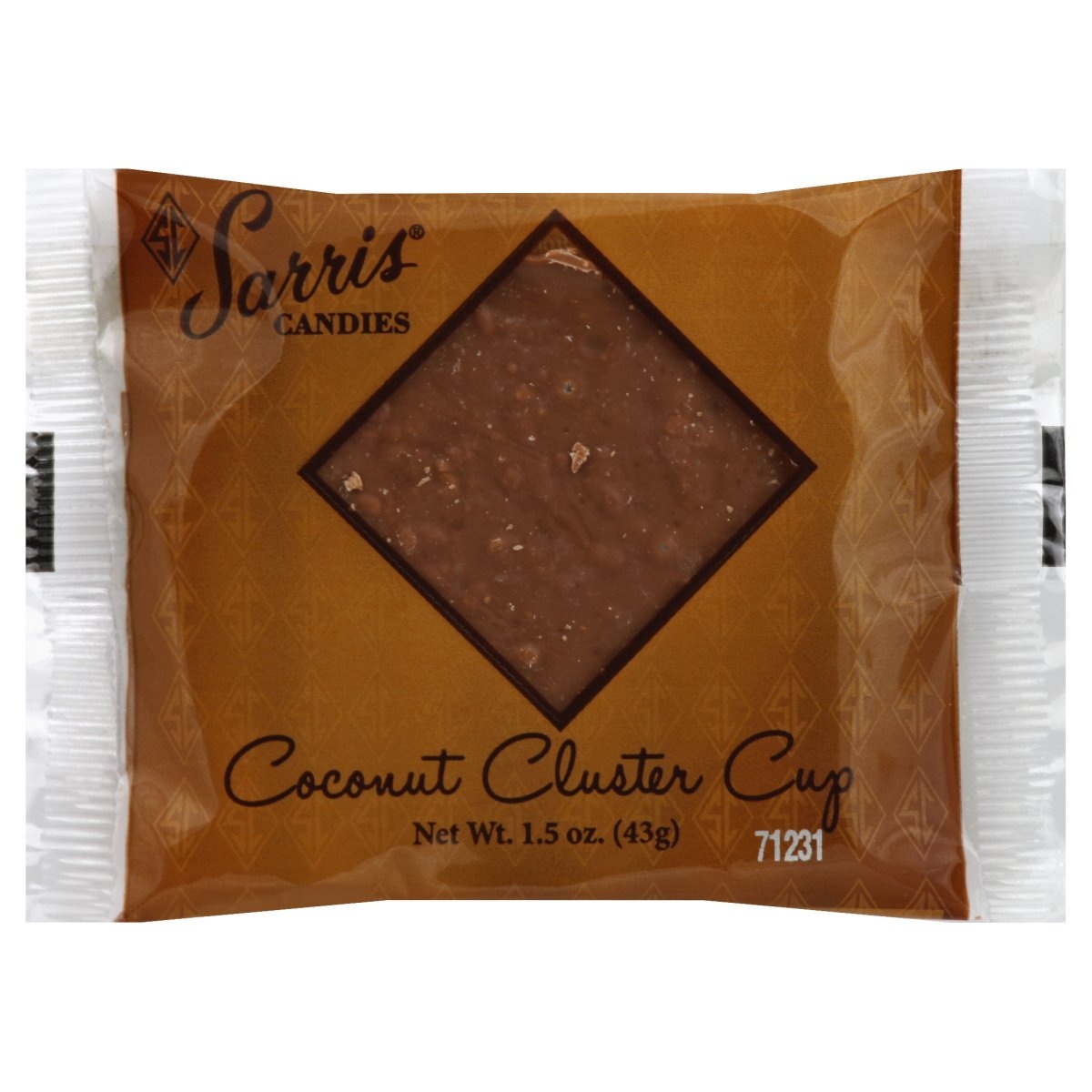 slide 1 of 1, Sarris Candies Sarris Cluster Cup Coconut, 1.5 oz