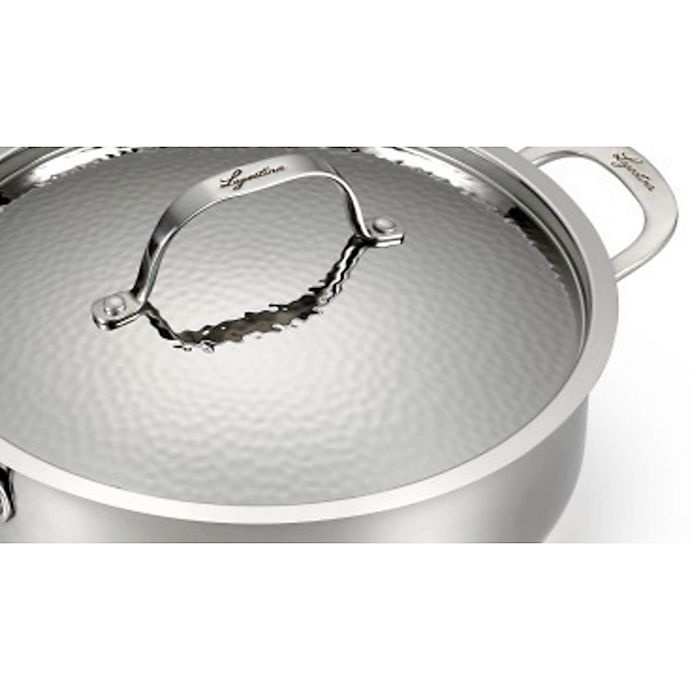 slide 3 of 6, Lagostina Luminosa Stainless Steel Covered Saucepan, 2.4 qt