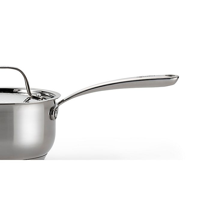 slide 4 of 6, Lagostina Luminosa Stainless Steel Covered Saucepan, 2.4 qt