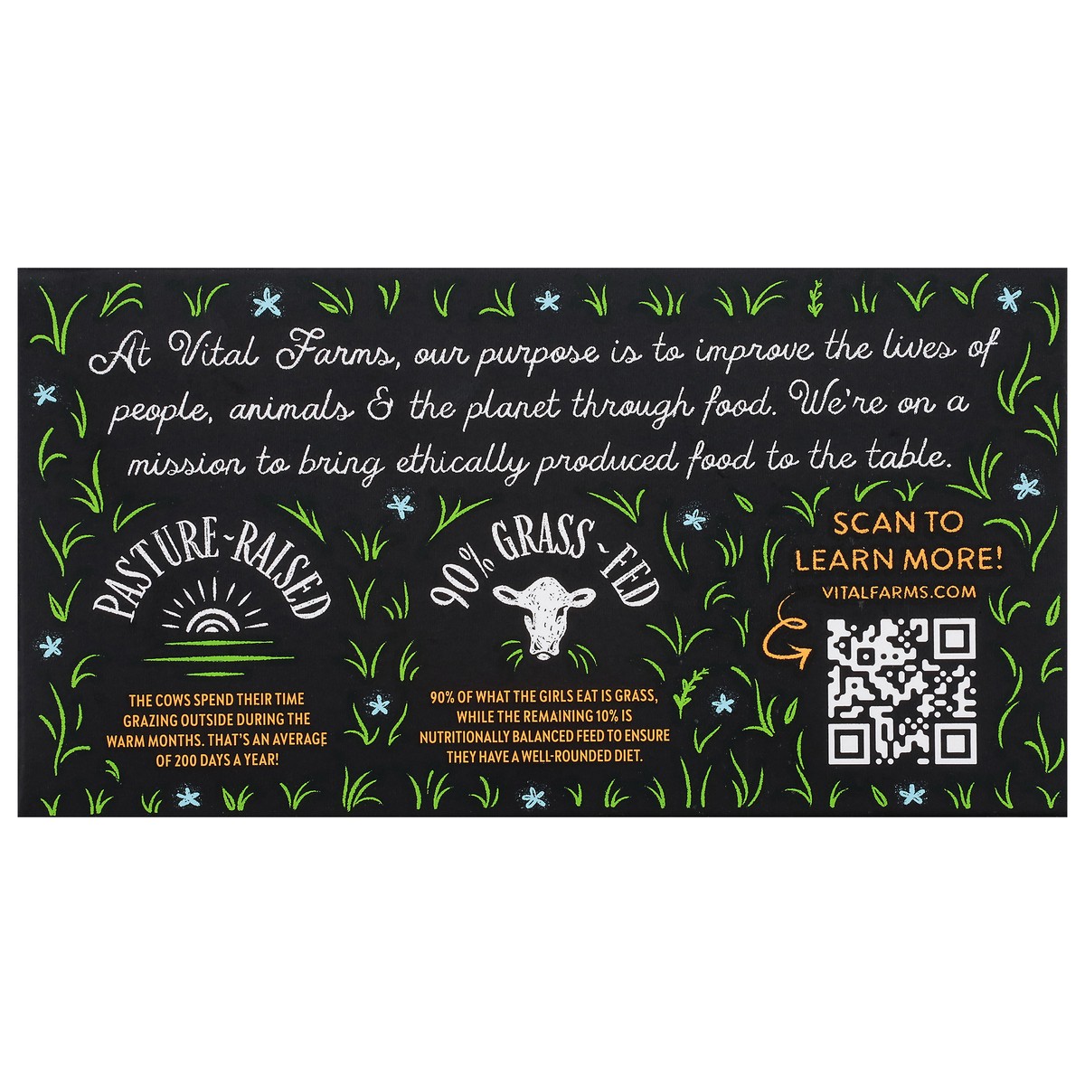 slide 7 of 15, Vital Farms 90% Grass-Fed Pasture-Raised Unsalted Butter 4 - 0.25 lb Sticks, 4 ct