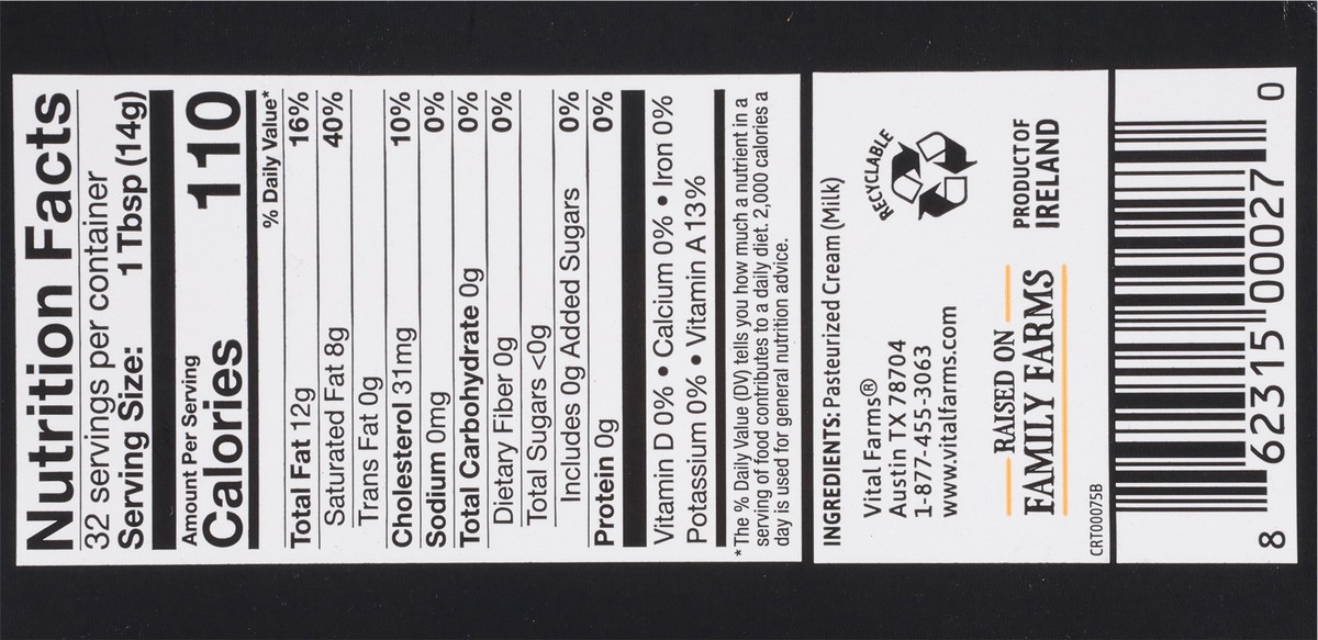 slide 13 of 15, Vital Farms 90% Grass-Fed Pasture-Raised Unsalted Butter 4 - 0.25 lb Sticks, 4 ct