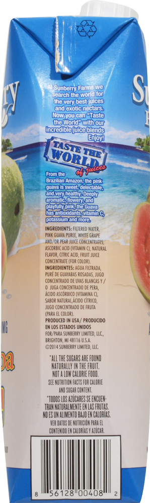 slide 3 of 3, Sunberry Farms 100% Guava Juice, 33.8 fl oz