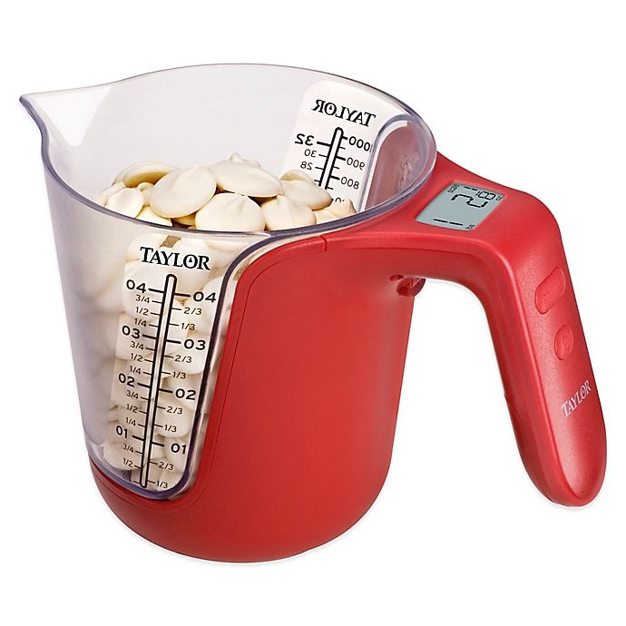 slide 1 of 1, Taylor Digital Measuring Cup and Food Scale, 1 ct