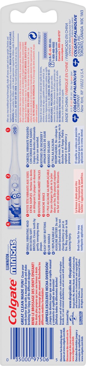 slide 3 of 7, Colgate Power Minions Toothbrush, 1 ct