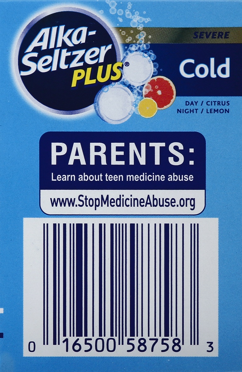 slide 6 of 9, Alka-Seltzer Plus Lemon Citrus Cold Day and Night Tablets, 20 ct