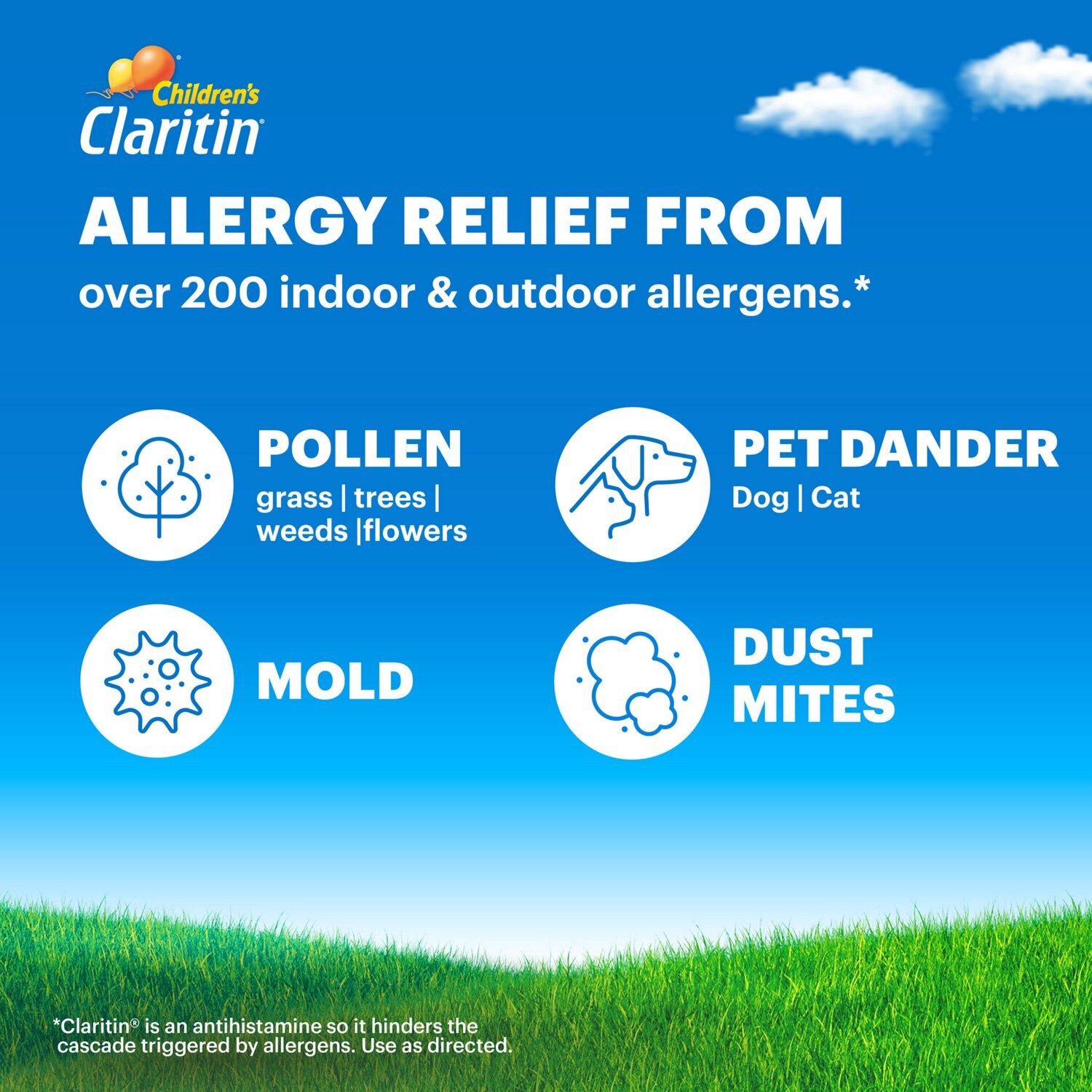 slide 4 of 9, Claritin Children's Non Drowsy Allergy Relief Liquid, Grape, 4 Oz, 4 oz