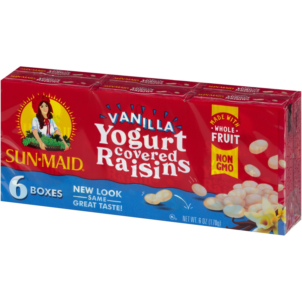 slide 8 of 8, Sun-Maid Vanilla Yogurt Raisins - 6ct, 6 ct