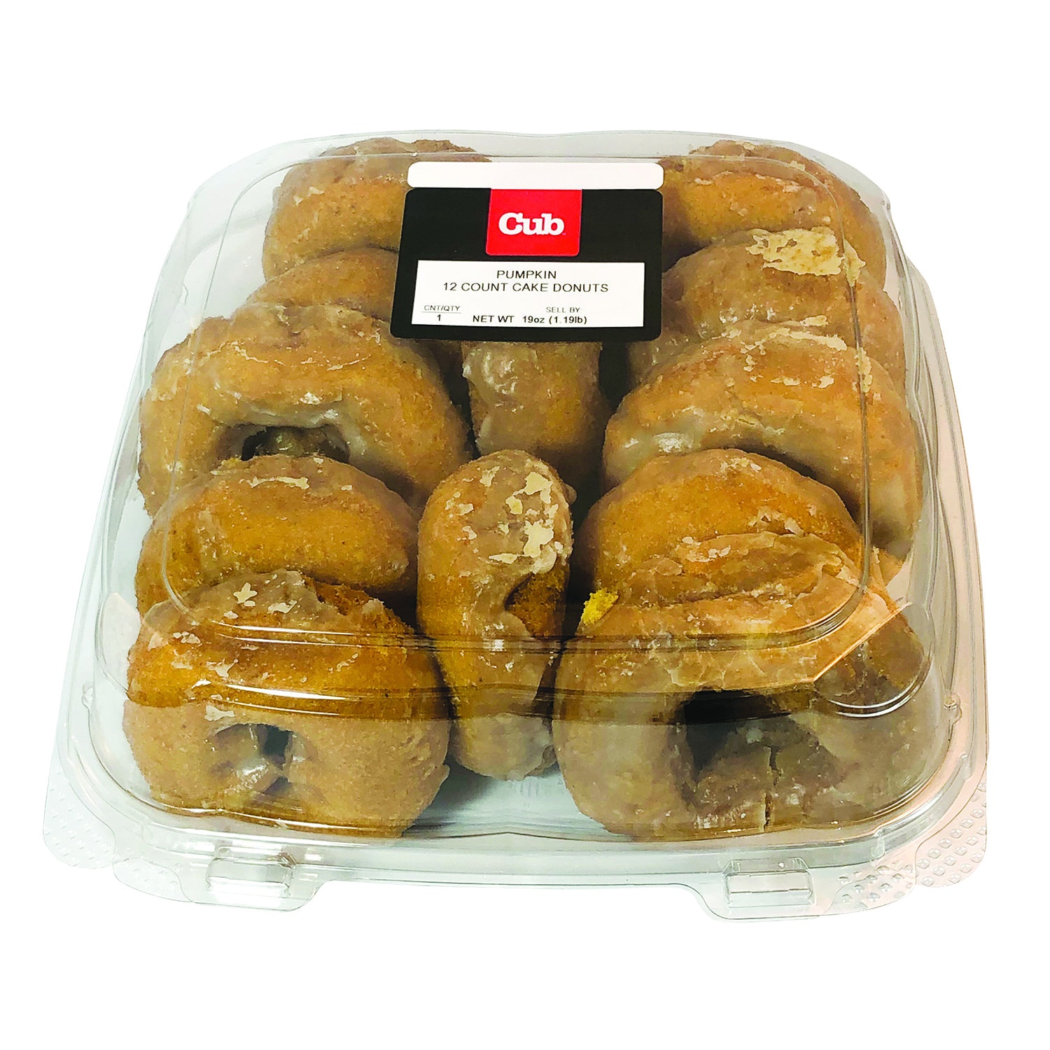 slide 1 of 1, Cub Bakery Pumpkin Cake Donut, 12 Each, 12 ct