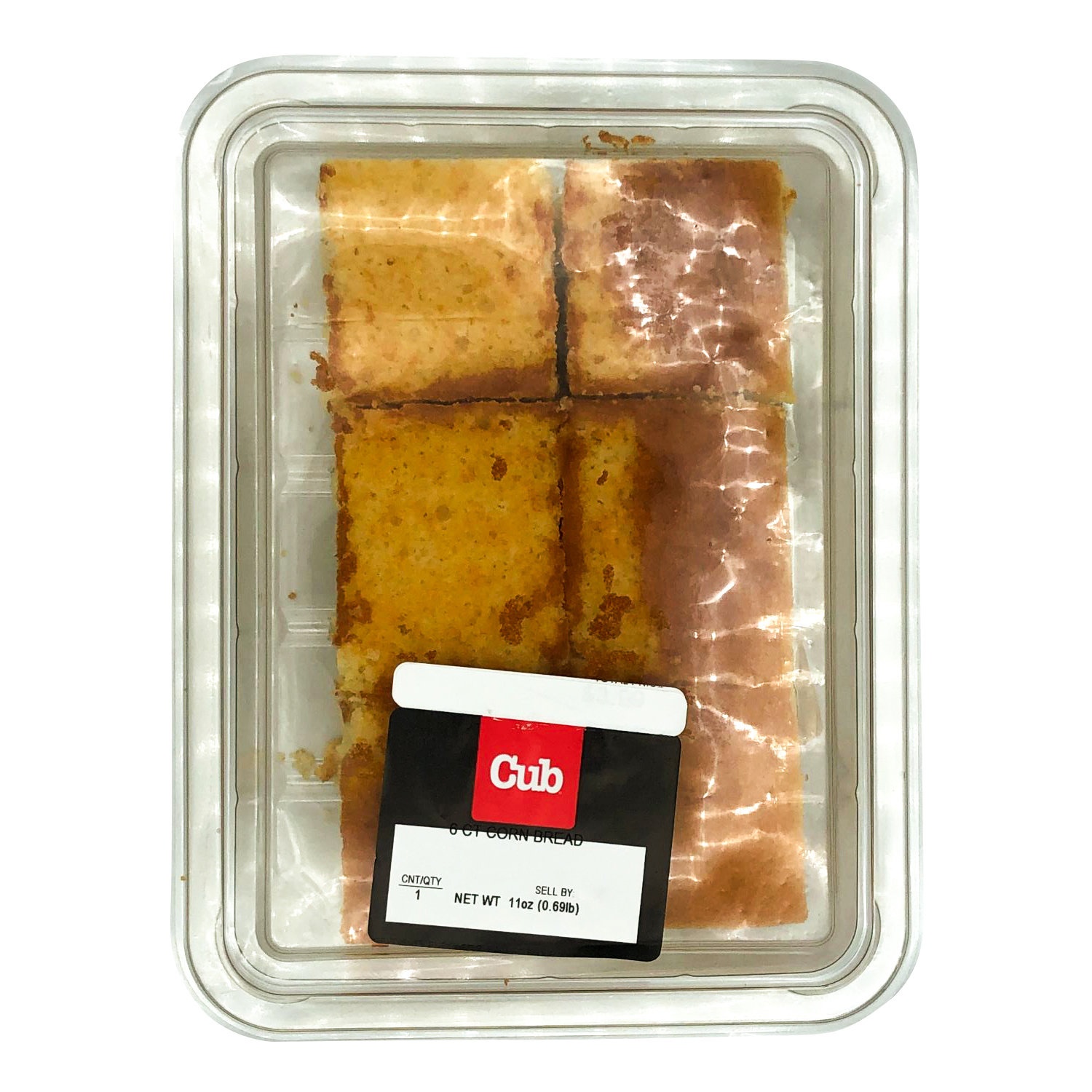 slide 1 of 1, Cub Corn Bread 6 count package, 1 Each, 6 ct