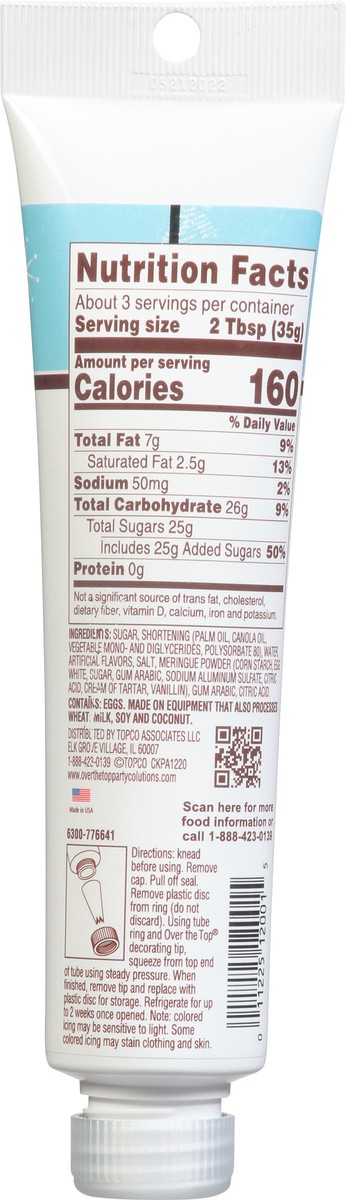 slide 9 of 14, Over The Top Decorating Wispy White Buttercream Decorating Icing 4 oz, 4 oz