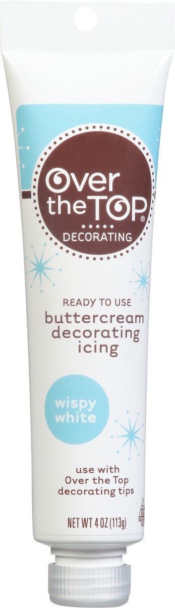 slide 3 of 14, Over The Top Decorating Wispy White Buttercream Decorating Icing 4 oz, 4 oz