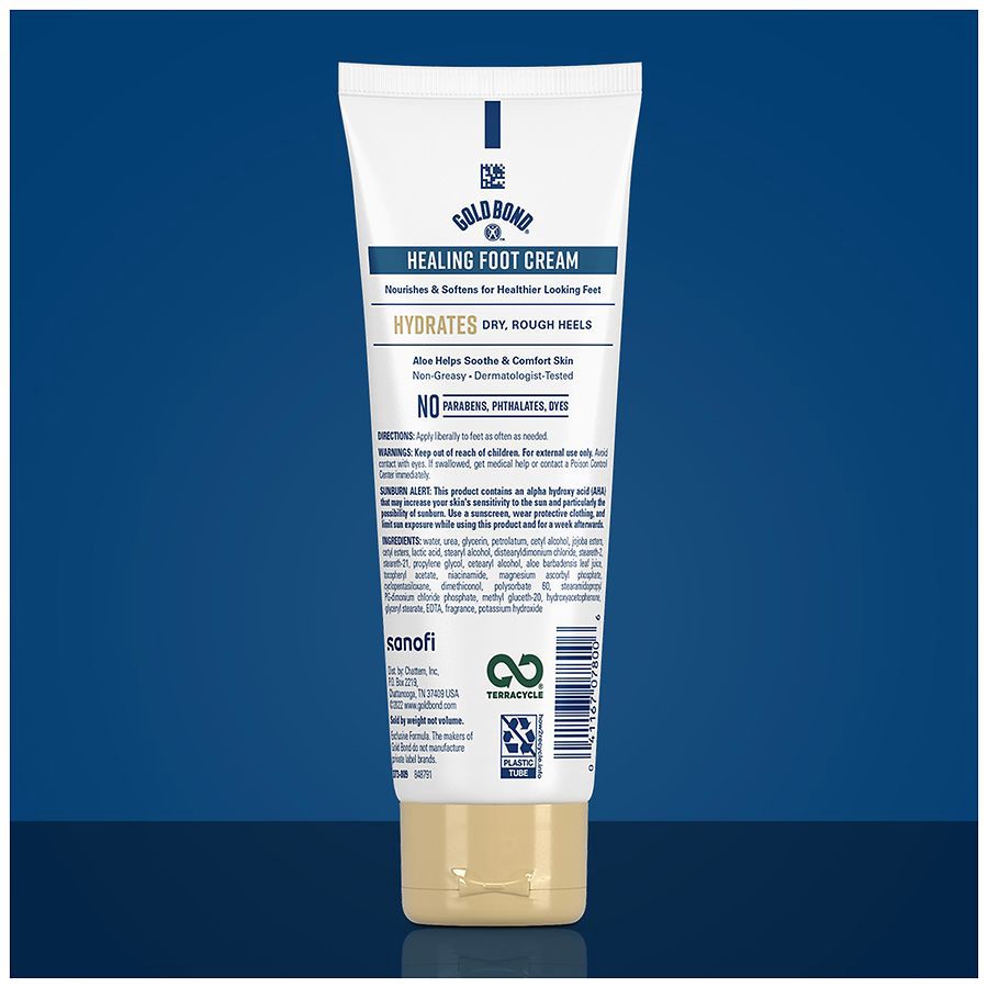 slide 2 of 5, Gold Bond Healing Foot Cream (4 Oz), 4 oz