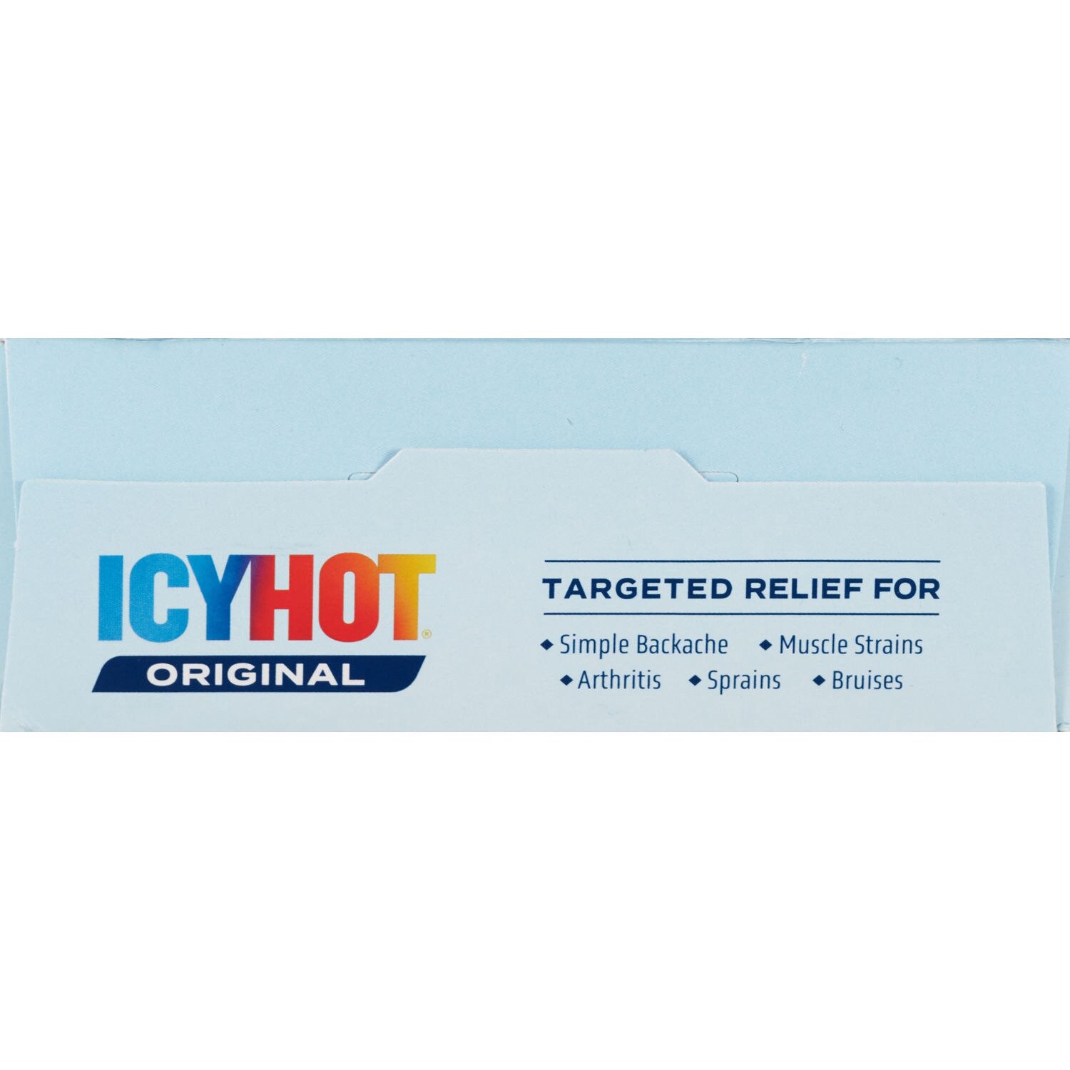 slide 4 of 5, Icy Hot Original Pain Relief Patch Variety Pack with 5% Cooling Menthol for Fast-Acting Muscle and Joint Pain Relief, 5 Medium and 5 Large Comfortable Fabric Patches, 10 Ct., 10 ct