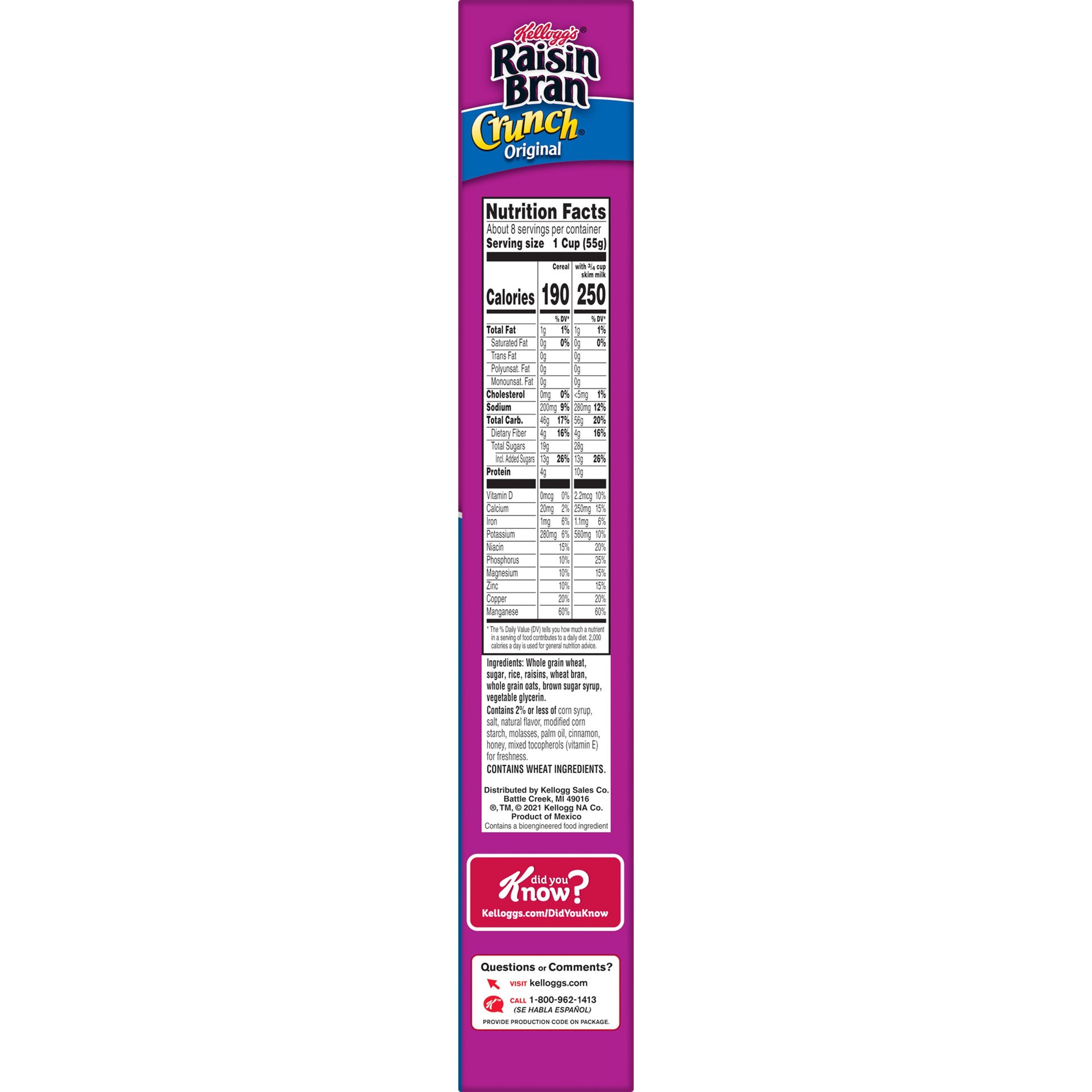 slide 6 of 7, Raisin Bran Crunch Original Breakfast Cereal, 15.9 Oz, 13.8 oz
