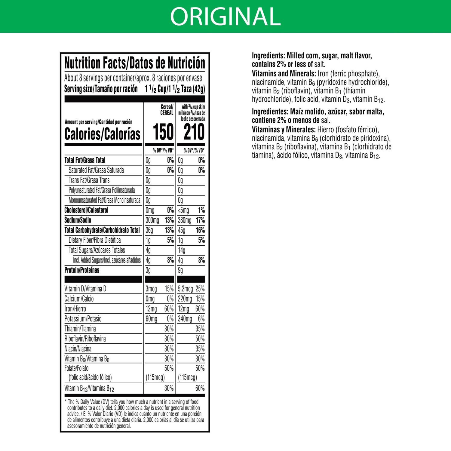 slide 6 of 6, Corn Flakes Breakfast Cereal, 9.6 Oz, 8.6 oz