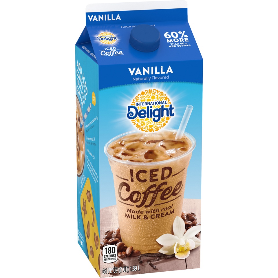 slide 2 of 8, International Delight Vanilla Iced Coffee, 64 fl oz