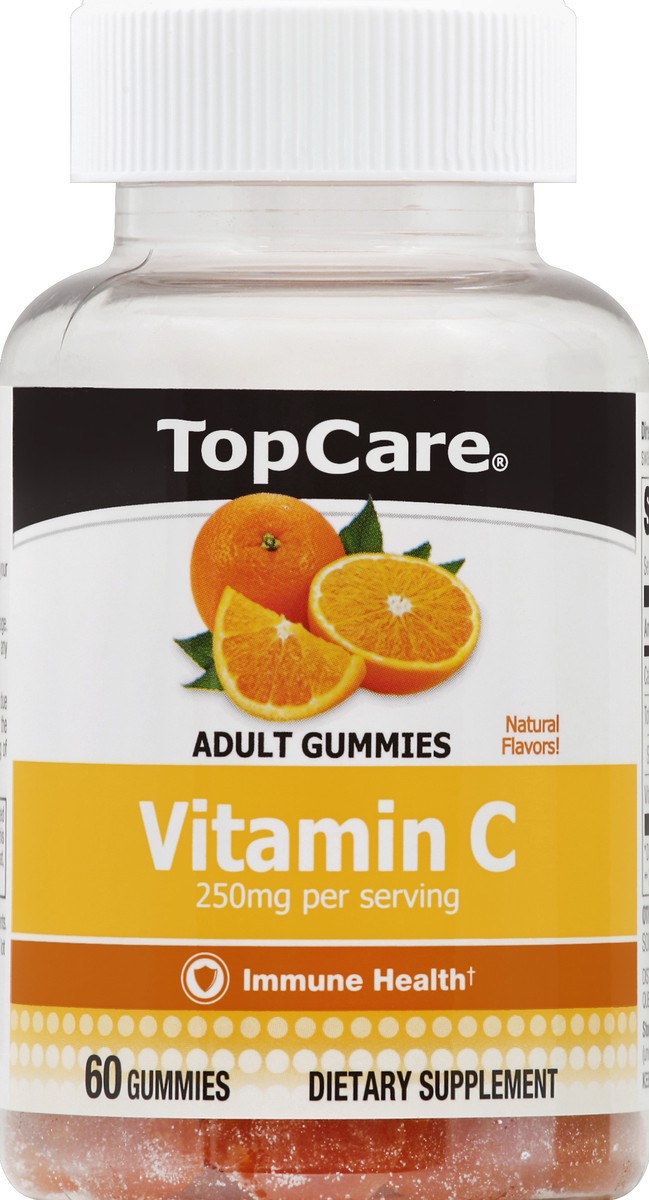 slide 5 of 6, TopCare Adult Gummies Vitamin C, 60 ct; 250 mg