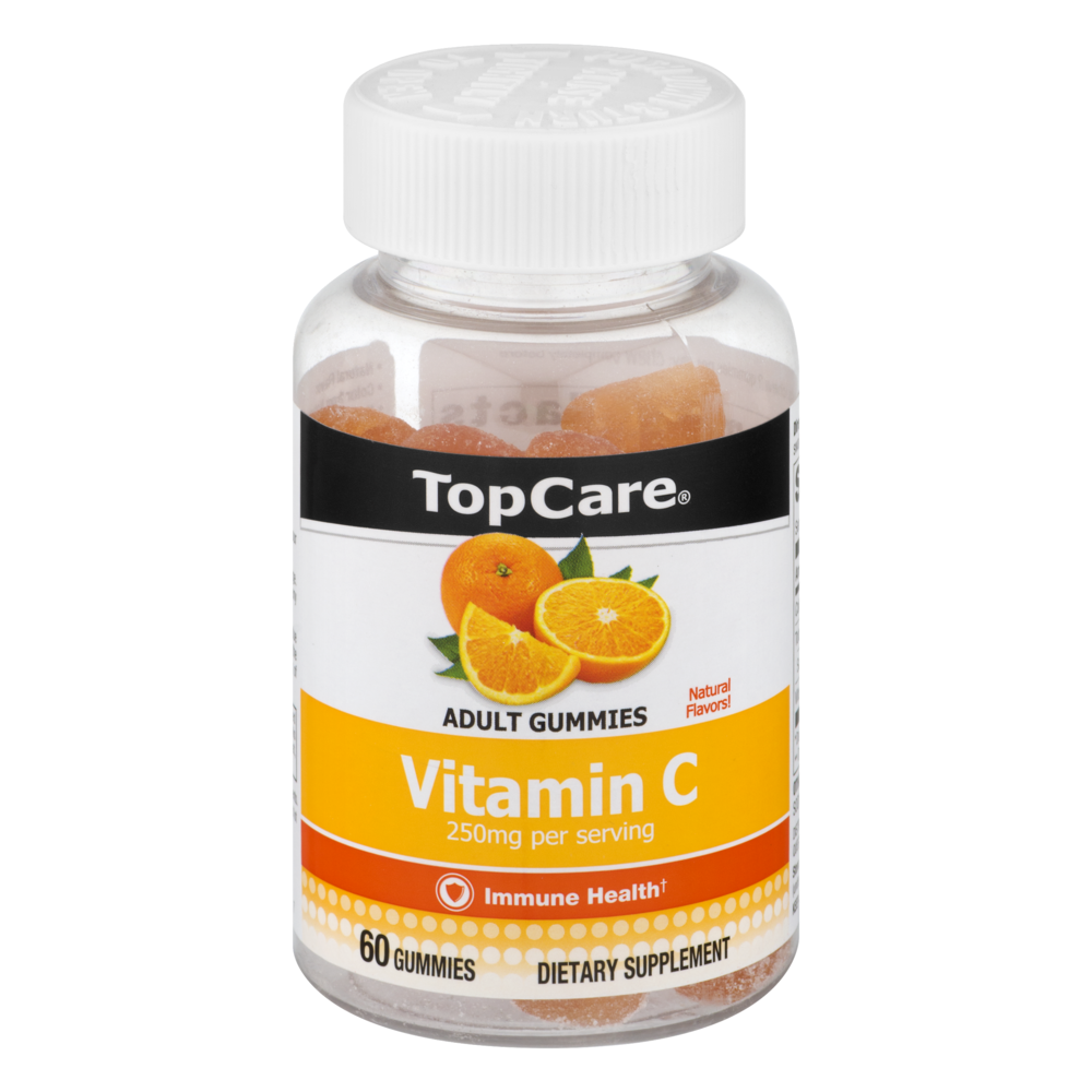 slide 1 of 6, TopCare Adult Gummies Vitamin C, 60 ct; 250 mg