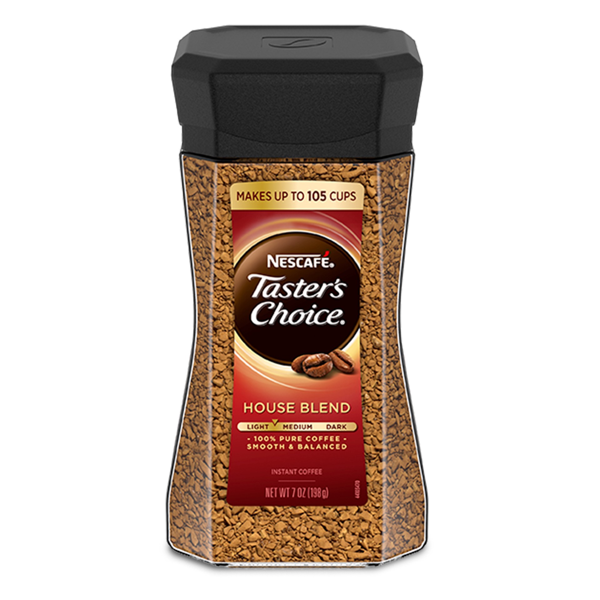 slide 1 of 9, Nescafé Taster's Choice, House Blend Light Medium Roast Instant Coffee- 7 oz, 7 oz