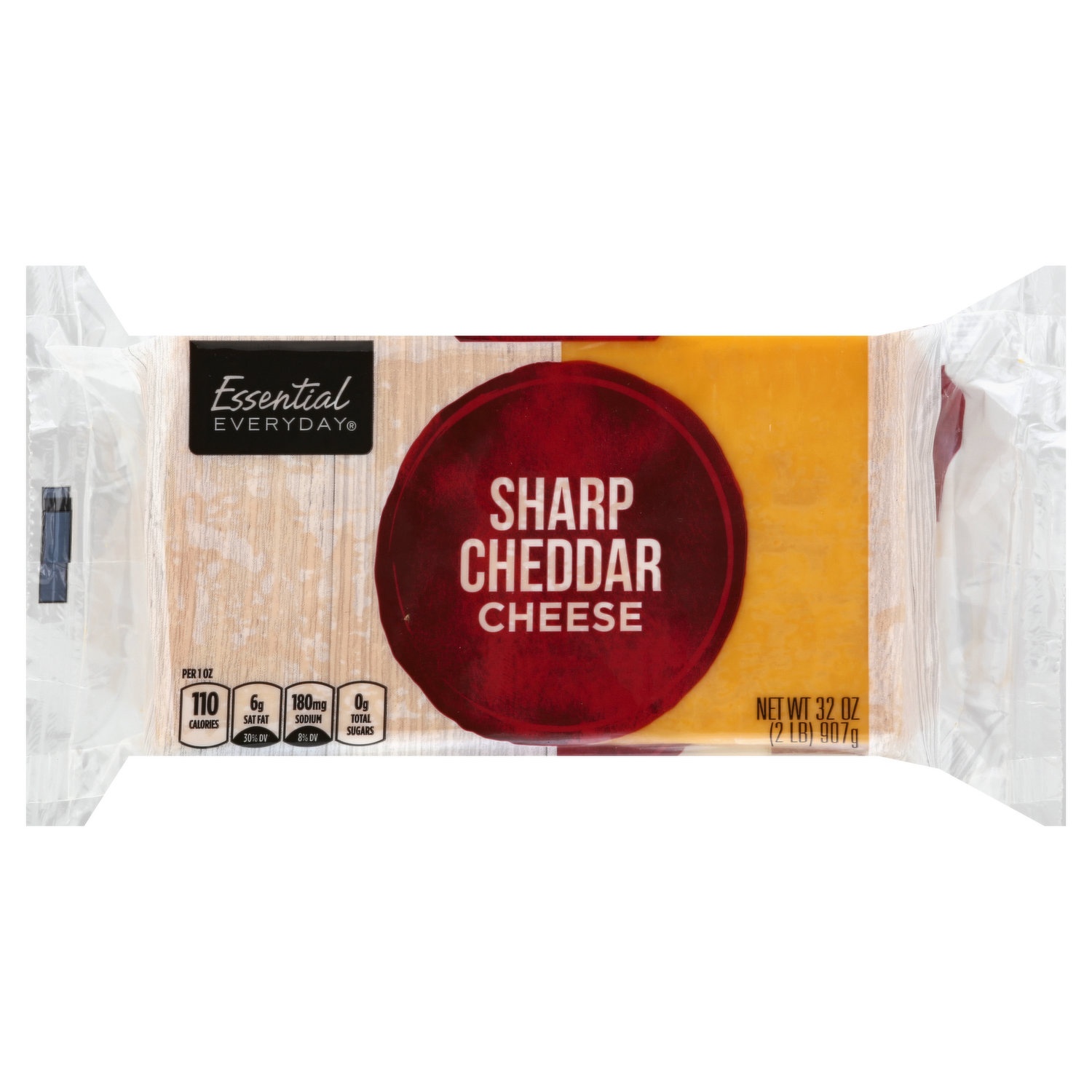 Essential Everyday Cheese, Sharp Cheddar, 32 Ounce 32 oz | Shipt