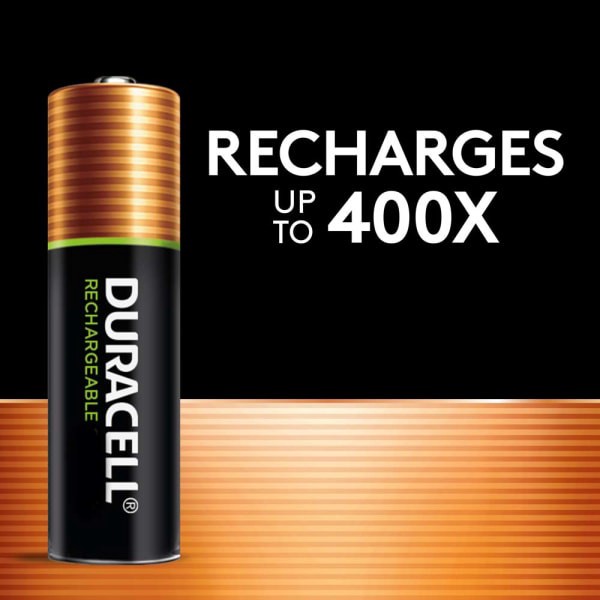 slide 3 of 6, Duracell Rechargeable AAA NiMH Batteries, 4/Pack, 4 ct