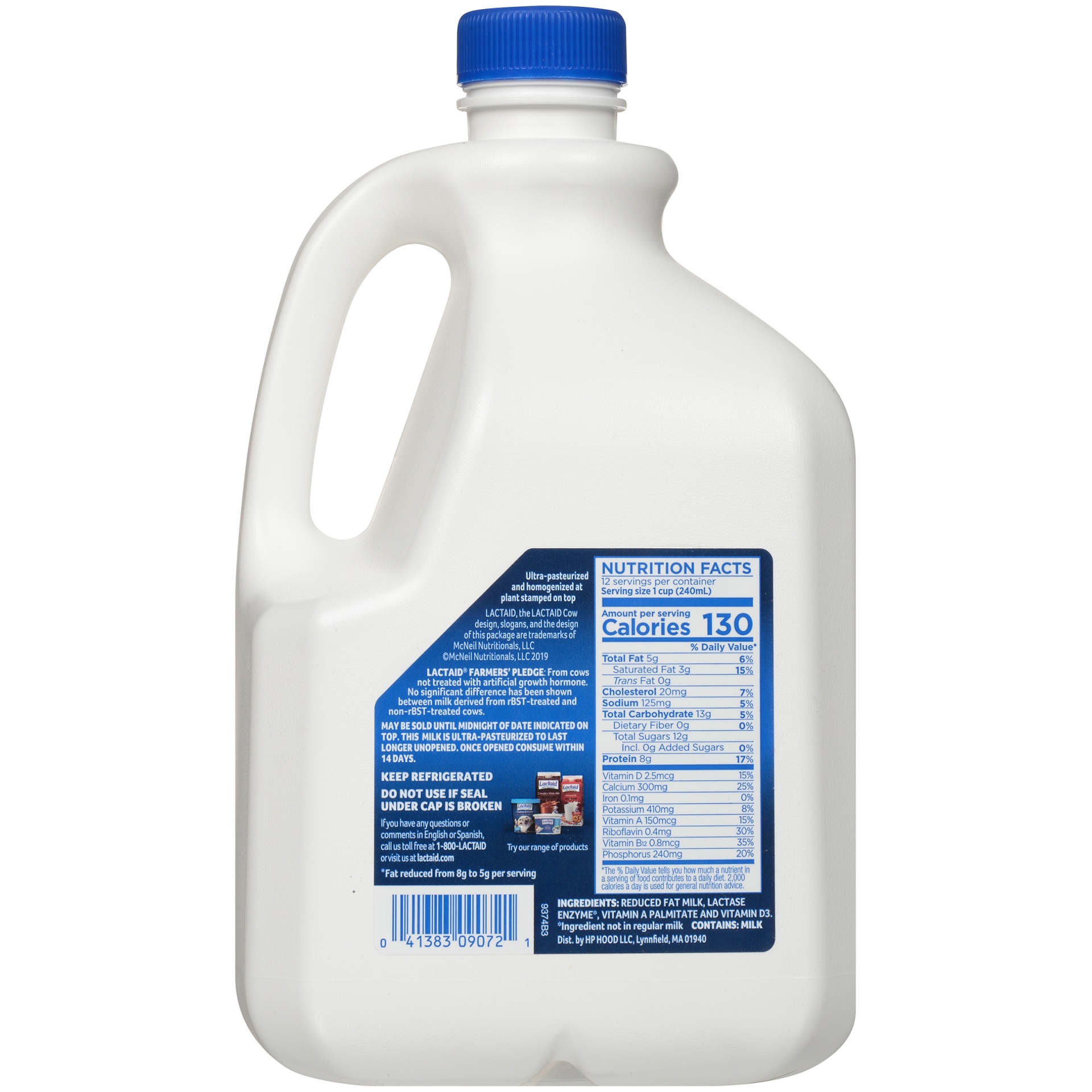 slide 5 of 8, Lactaid 2% Reduced Fat Milk (California, 96 oz