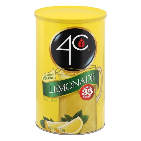 slide 1 of 1, 4C Lemonade Drink Mix, 35 Quarts, 72.5 oz