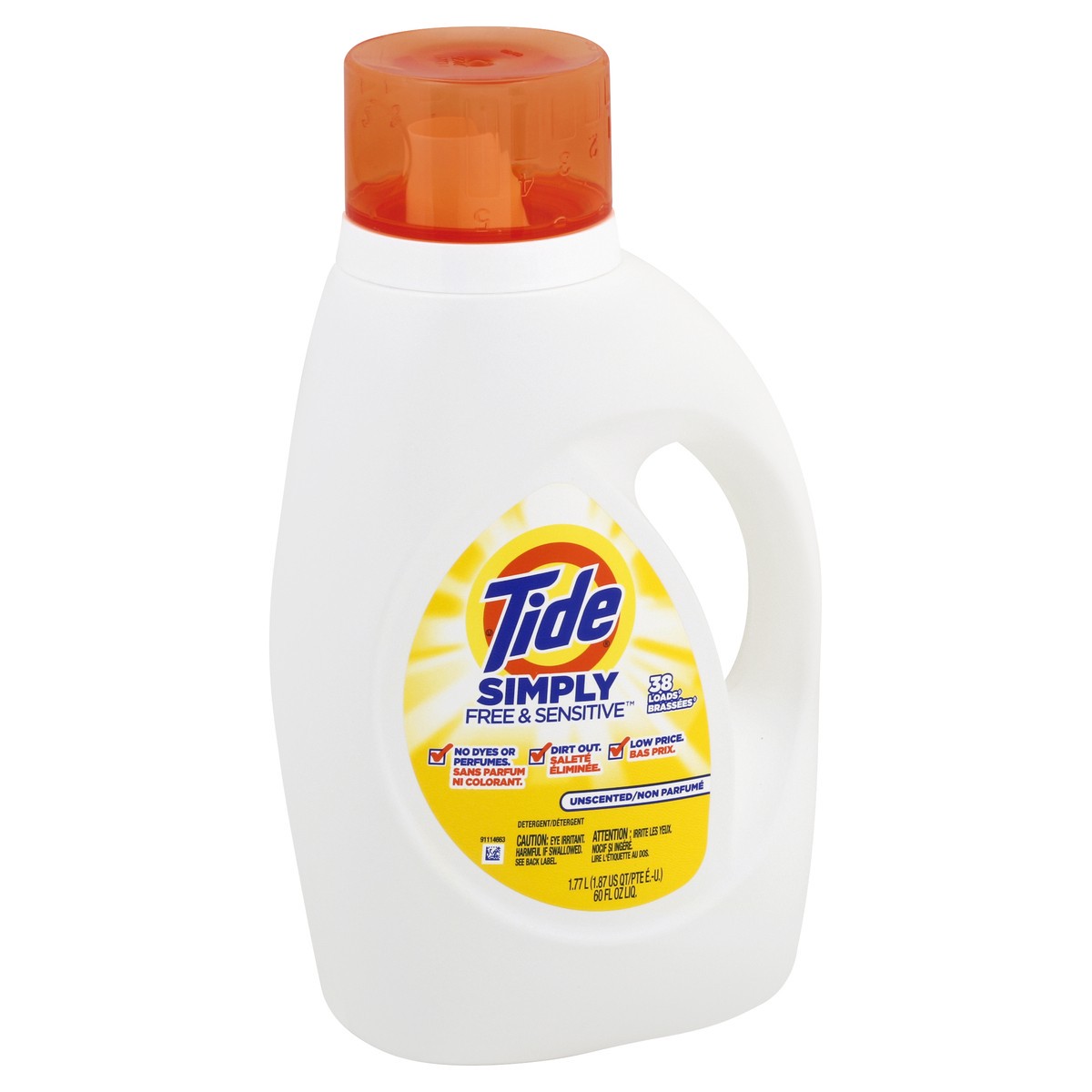 slide 2 of 10, Tide Detergent 60 oz, 60 oz