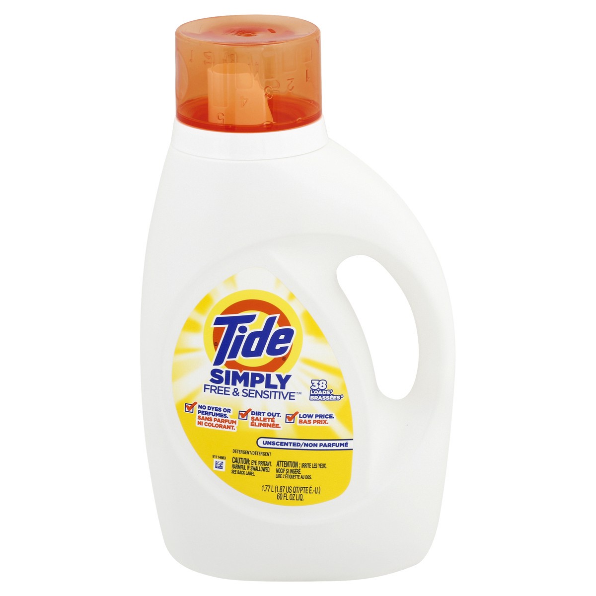 slide 4 of 10, Tide Detergent 60 oz, 60 oz