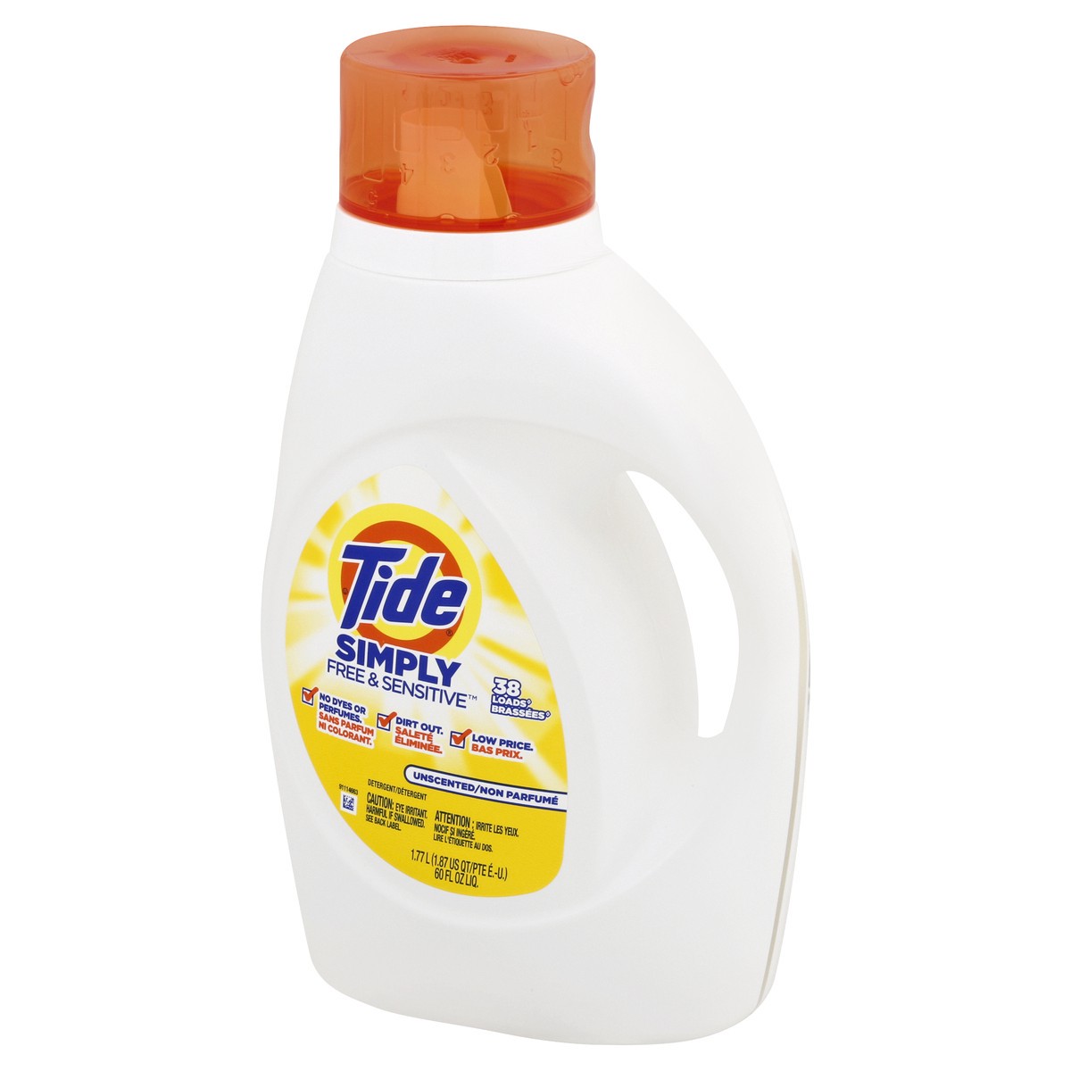 slide 9 of 10, Tide Detergent 60 oz, 60 oz