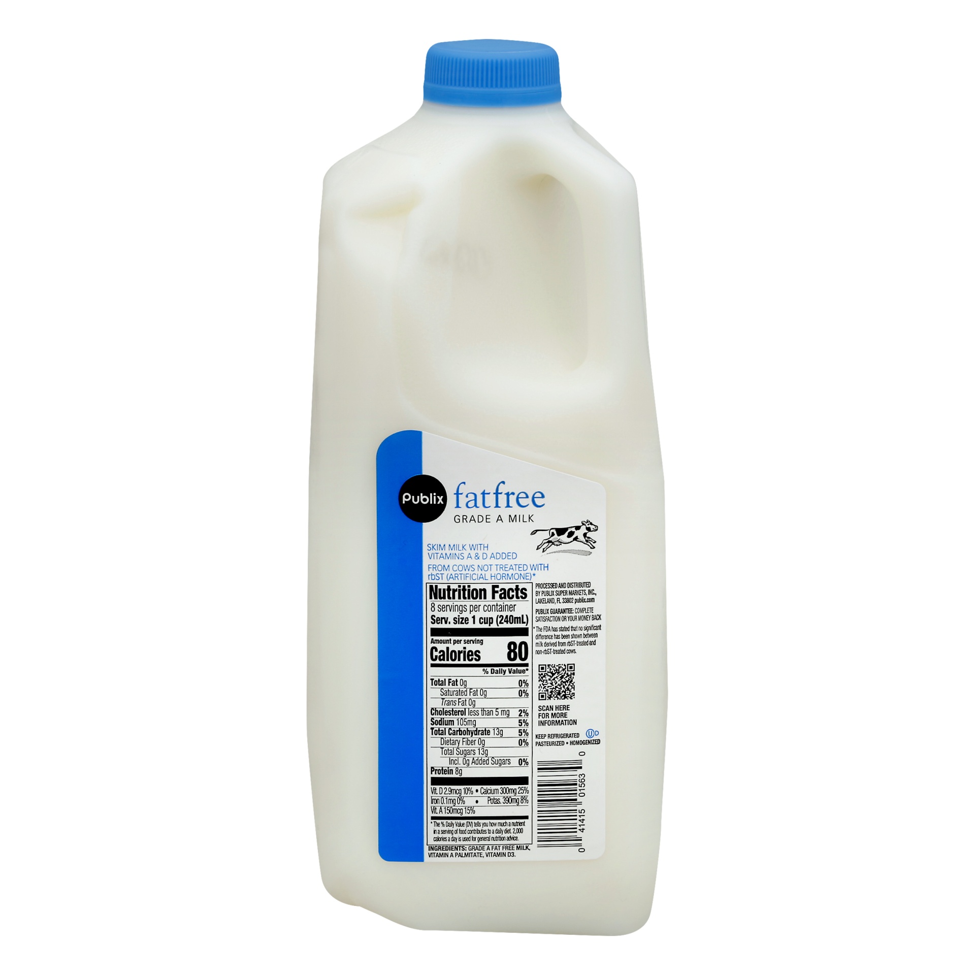 Publix Fat Free Milk 1/2 gal | Shipt