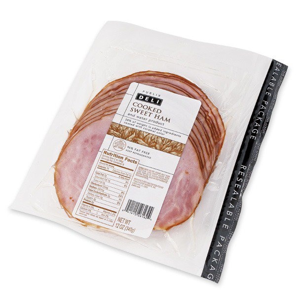 slide 1 of 1, Publix Deli Pre-Sliced Sweet Deli Ham, 12 oz