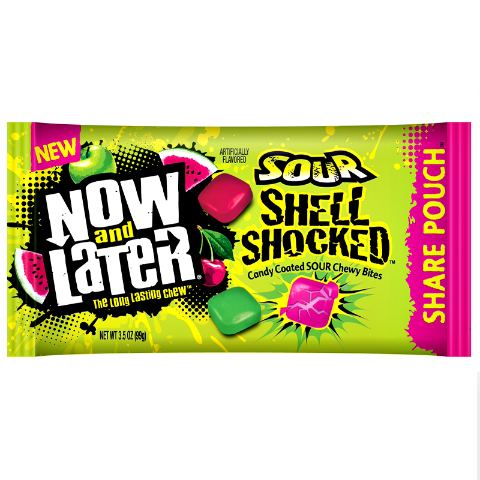 slide 1 of 1, Now & Later Sour Shell Shocked, 3.5 oz