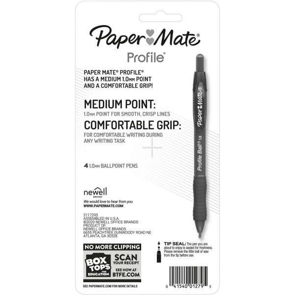 slide 9 of 10, Paper Mate Medium 1.0mm BallPoint Pens 4 ea, 4 ct