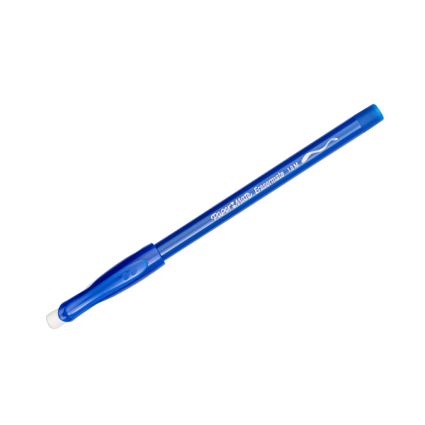slide 3 of 5, Paper Mate Ball Point Pens, Capped, Blue Erasable Ink, 5 ct