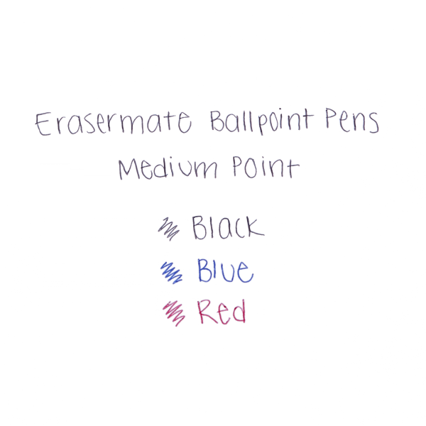 slide 5 of 5, Paper Mate Ball Point Pens, Capped, Blue Erasable Ink, 5 ct