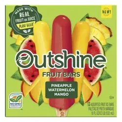Outshine Pineapple, Watermelon, And Mango Frozen Fruit Pops, Variety Pack
