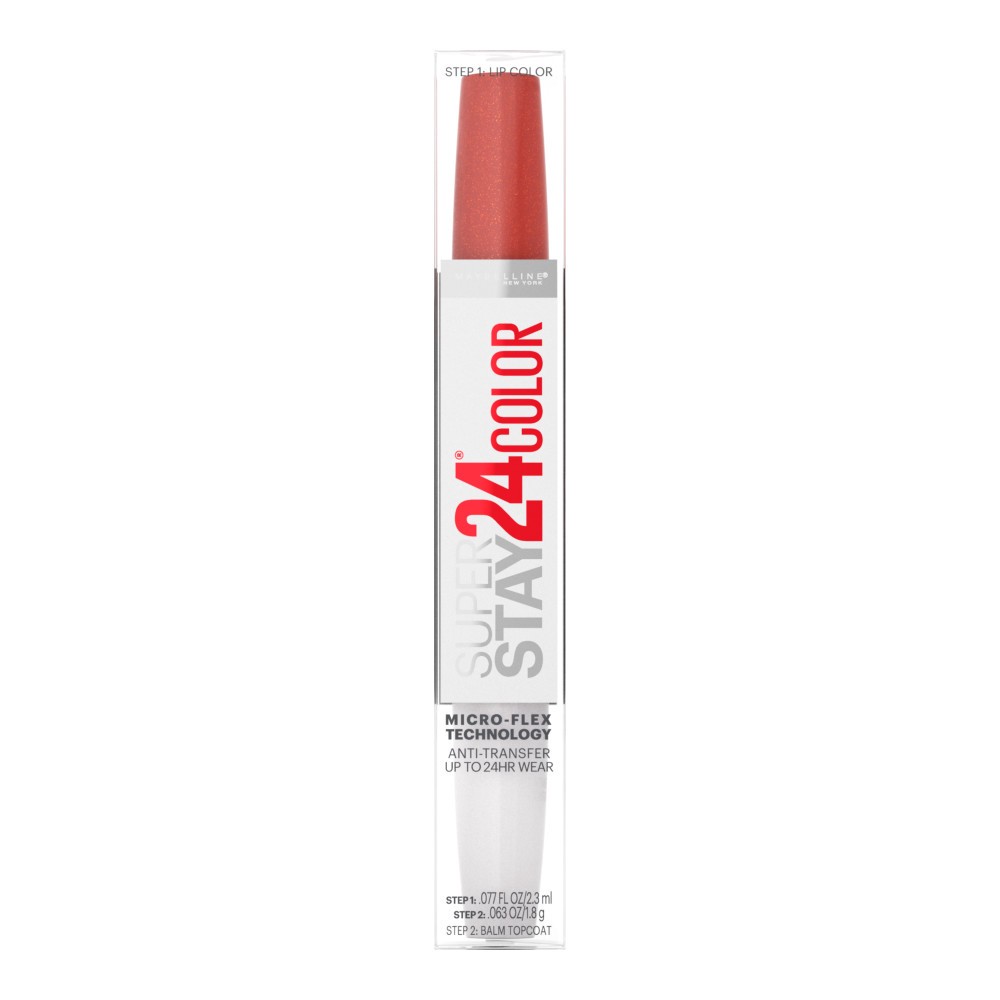 slide 2 of 5, Super Stay 24 2-Step Long Lasting Liquid Lipstick, Sultry Amber, 1 ct