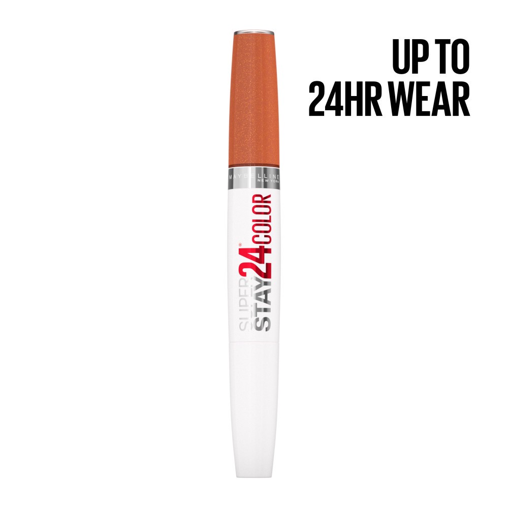 slide 5 of 5, Super Stay 24 2-Step Long Lasting Liquid Lipstick, Copper Glisten, 1 ct