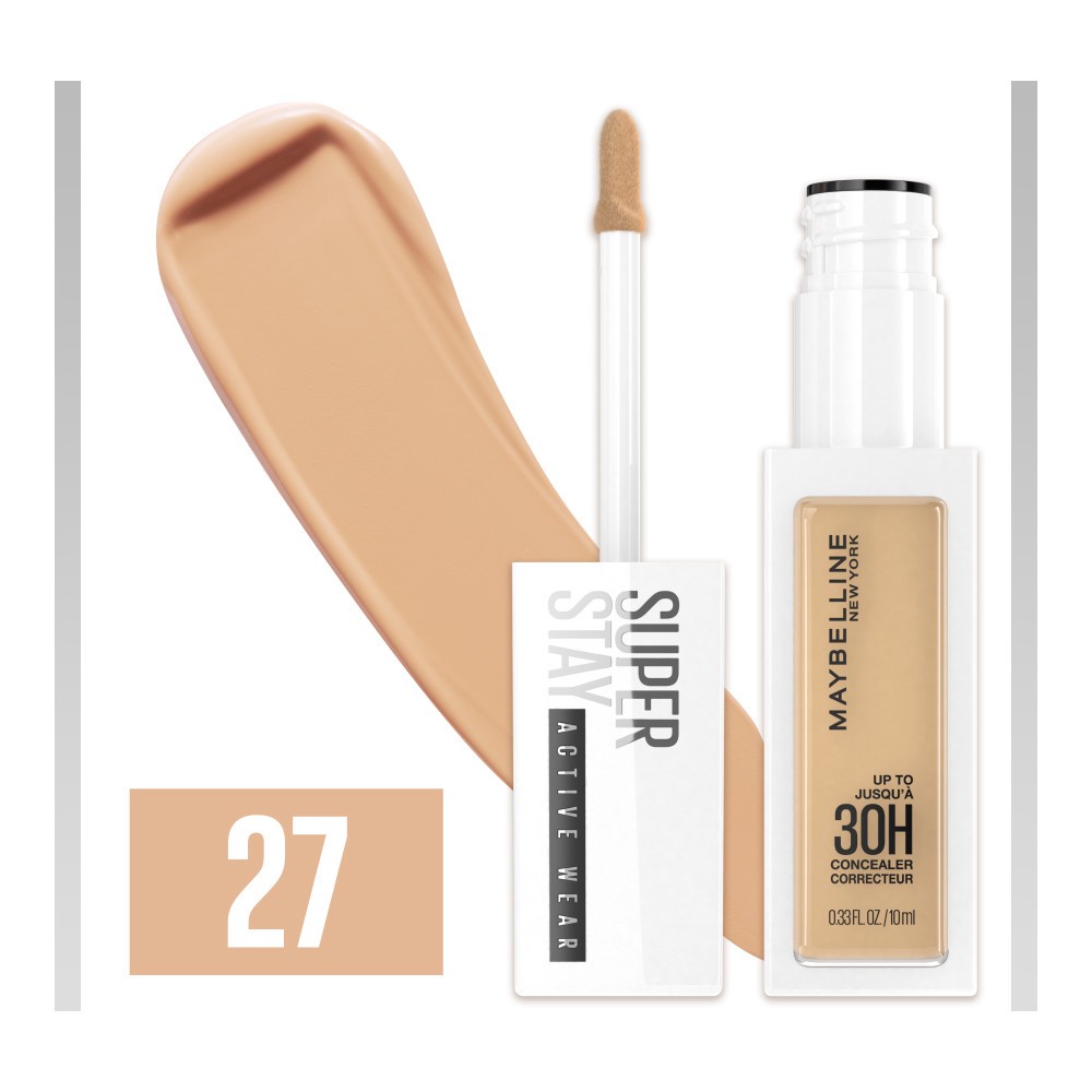 slide 3 of 5, Super Stay 27 Active Wear Concealer 0.33 fl oz, 0.33 fl oz
