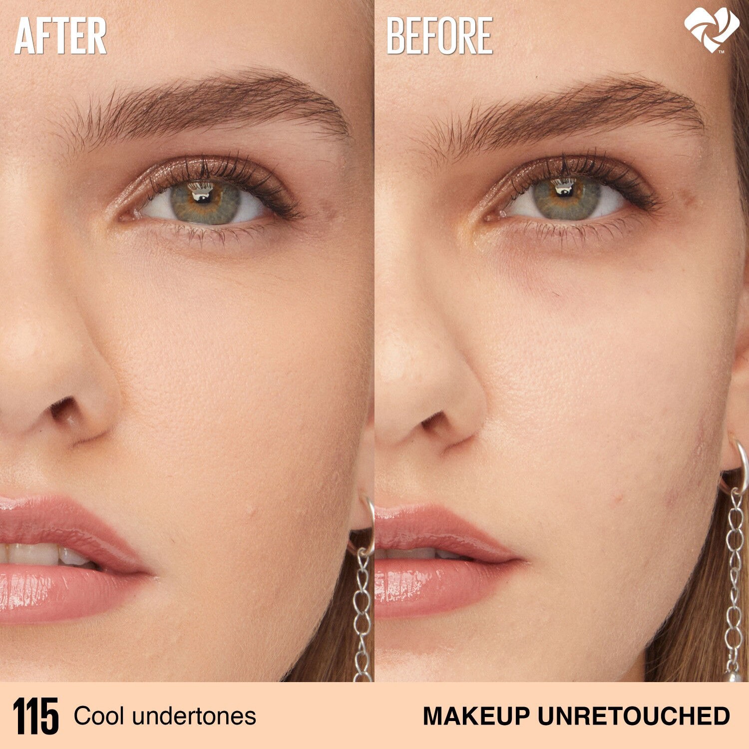 slide 8 of 10, MAYBELLINE Mny Sstay Lumi Matte Fd Shade 115, 11 oz