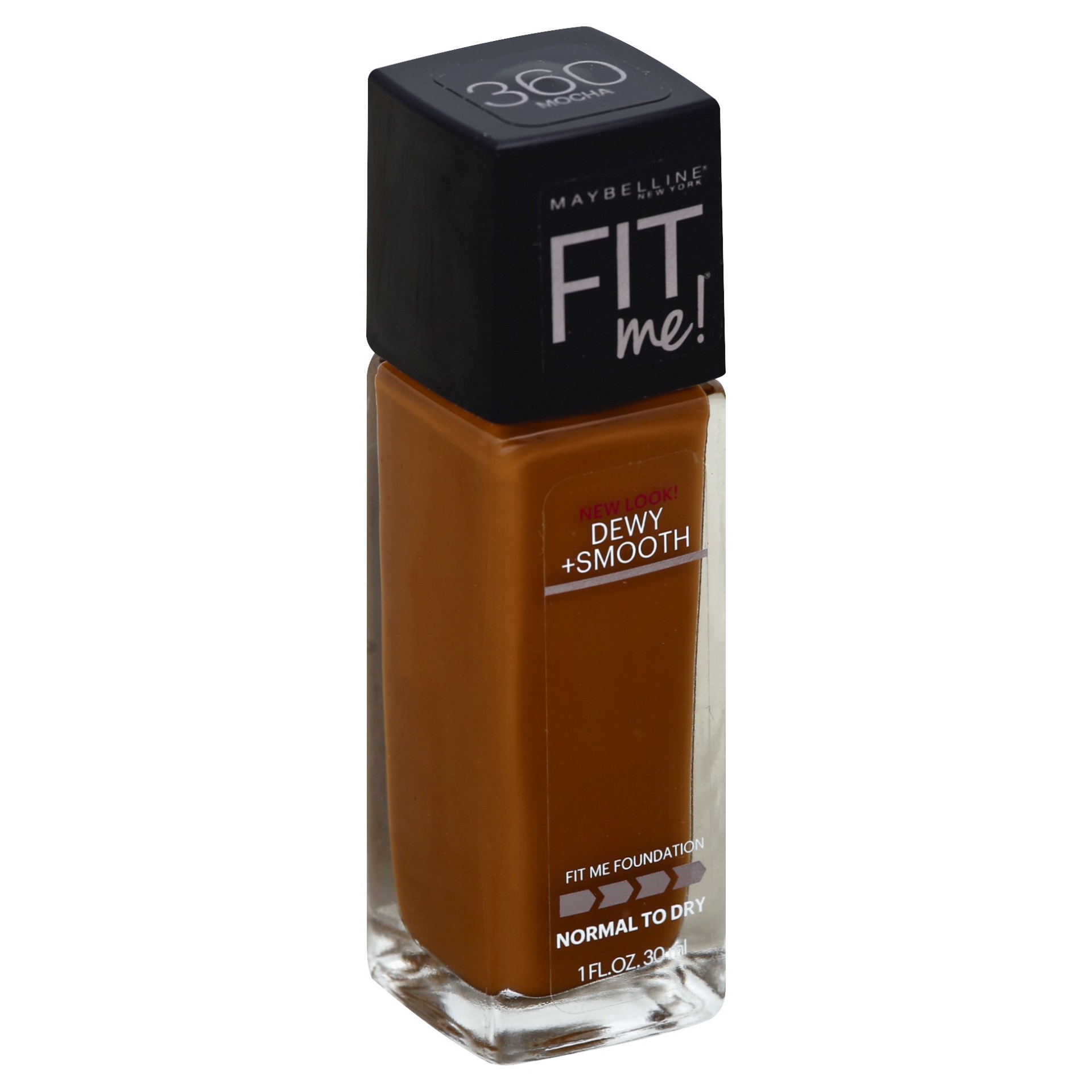 slide 1 of 5, Maybelline Fit Me Dewy + Smooth Foundation SPF 18 - 360 Mocha - 1 fl oz, 1 fl oz