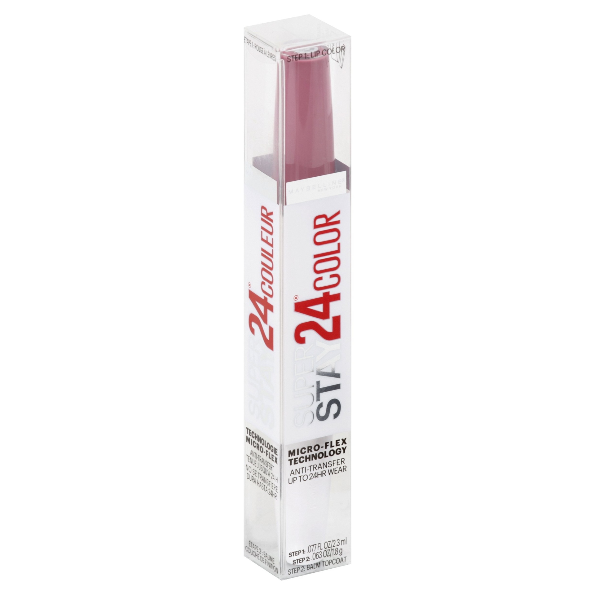 slide 1 of 6, Maybelline Super Stay 24 2 - Step Liquid Lipstick - Stay Scarlet, 0.78 oz