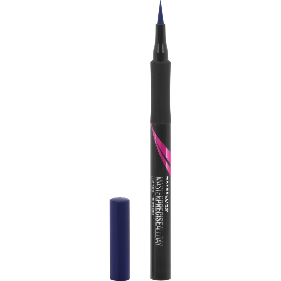 slide 1 of 2, Eye Studio Maybelline Eyestudio Master Precise All Day Liquid Eyeliner Makeup Cobalt Blue, 0.034 fl oz